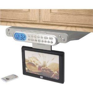 GPX KCLD8886DT Under Cabinet 8 1 LCD TV DVD Player as Is