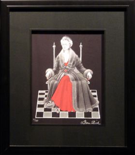 Grace Slick Red Queen Giclee on Paper Hand Signed Numbered Alice in