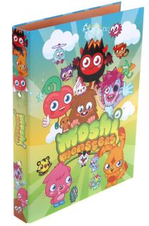 Official Moshi Monsters A4 Ringbinder File Folder School