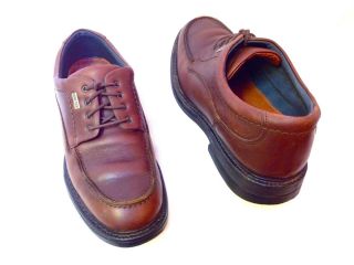 JOHNSTON MURPHY Mens GORE TEX Brown Leather Lace Up Oxfords Shoes 7 M