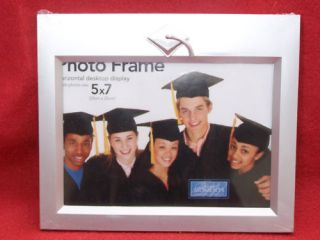 New Graduate Cap Graduation Picture Photo Frame 5x7 Silver