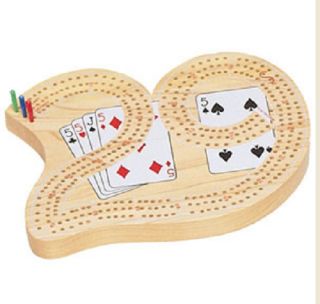 Cribbage Deluxe Wood Board Heirloom Quality Traditional Card Board