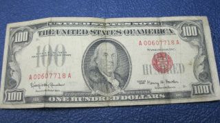  Seal One Hundred Dollar $100 Bill U s Note Granahan Fowler Fair