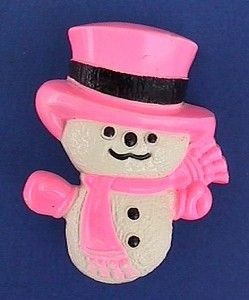 Avon Pin Fragrance Glace Snowman Wee Willy Vtg Xmas Kids PAL 1970s