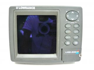 Lowrance LMS 332C Head Color Sonar Fish Finder GPS Receiver Fishfinder