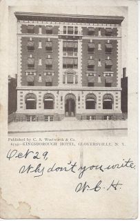 Kingsborough Hotel Gloversville New York 1905 Postcard