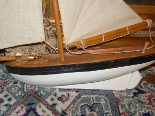Wooden Sail Boat Model