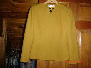 Christian Dior Brown Mustard Colored Jacket Size 4