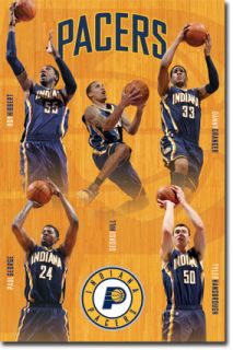 NBA Indiana Pacers Roy Hibbert Paul George Hill Danny Granger Poster