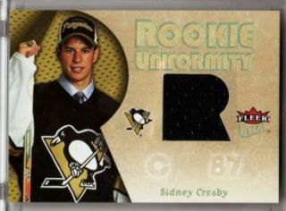 05 06 Sidney Crosby Ultra Rookie Uniformity Jersey Card