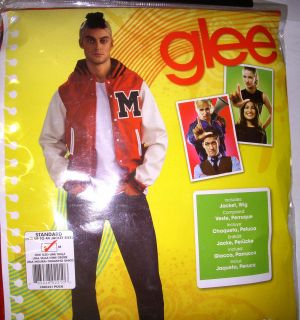 Glee Puck Jacket Wig Costume Mens Adult OSFM NIP