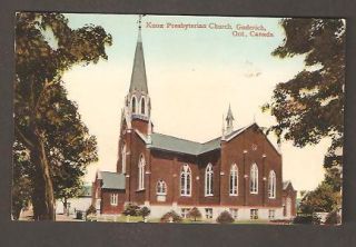 Postcard Knox Presbyterian Church Goderich Ontario