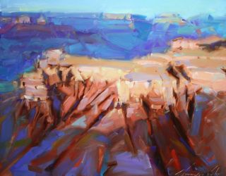 Landscape Grand Canyon Oil on Canvas Original Plain Air