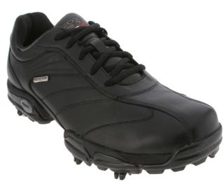 brand new geox footwear black leather u progeox wp golf shoes original