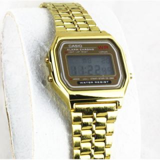 Gold Casio Retro Digital Wrist Watch Snapback Supreme Chain New