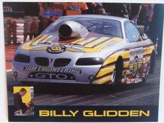 Billy Glidden Adrl Pro Stock Drag Racing Handout