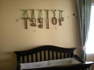 10 Personalized Wooden Wall Letters Baby Nursery Wood