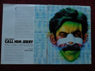 1989 Magazine Article Geraldo Rivera by Bill Zehme w Ed Paschke Art