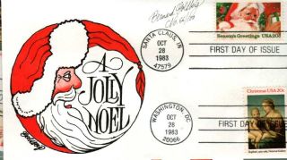 Bernard Goldberg Unfinished 2064A Santa Claus Dual Both Stamps