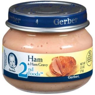 Jars Gerber Ham Ham Gravy 2nd Foods 2 5 Oz