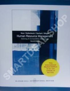  Resource Management by Barry Gerhart 7th International Edition