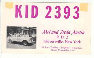 Gloversville NY 60s CB Citizens Band 45764