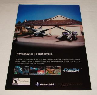 2005 Video Game Ad Page Star Fox Assault