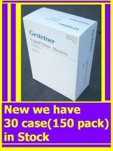 Gestetner Copy Printer Masters CPMT2 30 Case x 5 Boxes