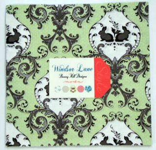 WINDSOR LANE GREEN by Moda JUNIOR LAYER CAKE 2840LCG 20 squares quilt