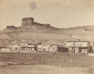 Table Rock Green River Valley USA Old Savage Photo 1875