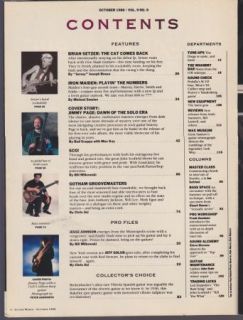 Vintage Guitar World Magazine Oct 1988 Jimmy Page LED Zepplin Iron