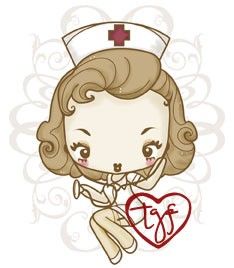 The Greeting Farm Cheeky Nurse Cling Rubber Stamp Special Edition