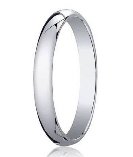  Womens Solid 14k White Gold Plain Wedding Ring Band 4mm Size 9