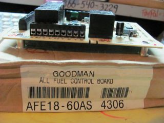 Goodman AFE18 60AS All Fuel Control Board Combination Gas Furnace Heat