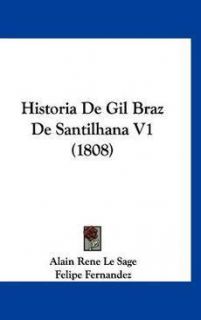 Historia de Gil Braz de Santilhana V1 1808 New 1160939977