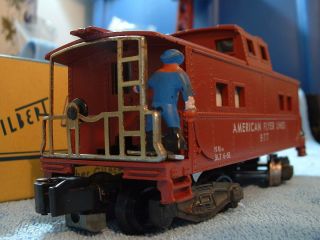 Clean Gilbert A F 977 Action Brakeman Caboose with Rubber Man 1955 57