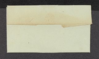 1837 Stampless FL Greencastle PA M s Triple Rate