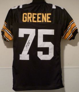 Joe Greene Pittsburgh Steelers Autographed Signed Black Size XL Jersey