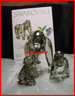  ® Crystal 2009 SCS Annual Edition Gorillas Cub Gift BNIB COA