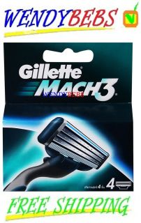 Genuine Gillette Mach 3 M3 not Turbo Power Shaving Razor Cartridges