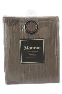 Monroe New Taupe Contemporary Grommet Panel Curtains 52x84 BHFO