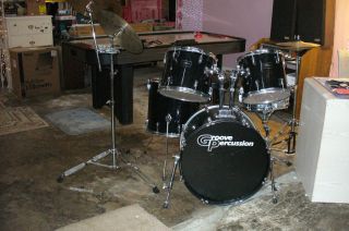 Groove Percussion Drum Set 5 Piece Set