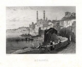 Antique Print Varanasi India Gregoire Rouargue 1876