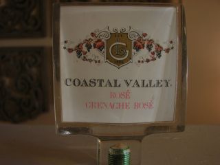  Vintage Coastal Valley Wine Beer Tap Handles Grenache Rose