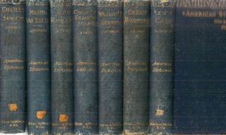 RARE 1899 American Statesmen 18 Volumes George Washington Thomas