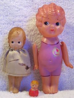 Vintage Celluloid Carnival Kewpie Dolls 3 4 Miniature Celluloid Doll