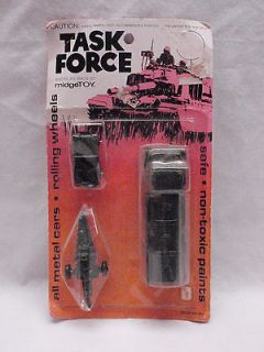 NOS Midgetoy Task Force Toy All Metal Army Jeep Gun Transport Truck