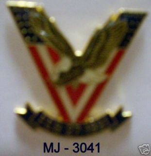 victory v with eagle desert storm pin 