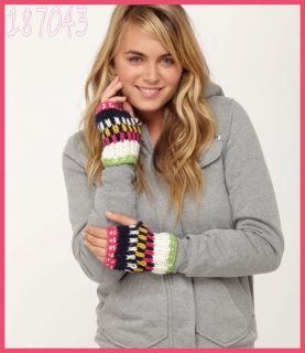 NWT Womens Girls $26 ♥ROXY♥ SKI TRIP Fingerless Gloves Mittens Gr