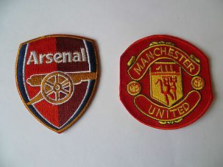choice of embroidered iron on sew on football club badges more options